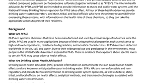 PFAS基準 EPAの改定基準の速報