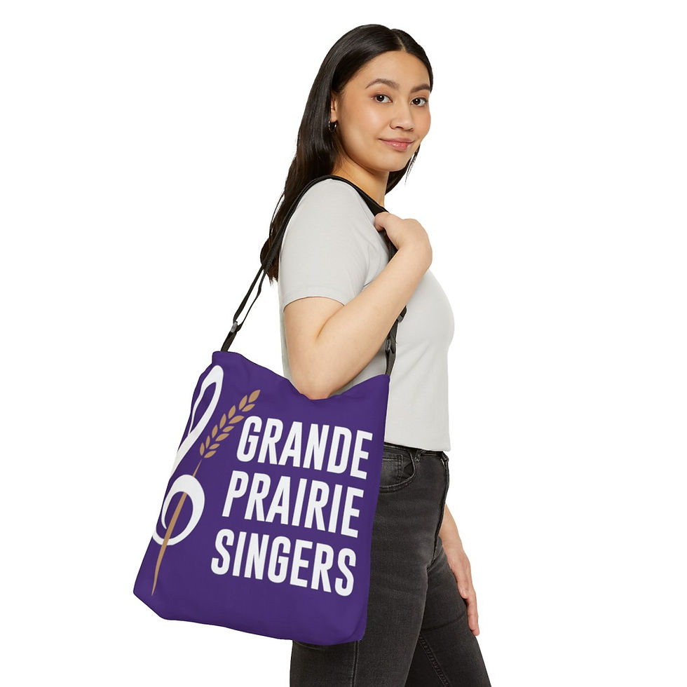 Thumbnail: Premium Purple with white GPS Tote *TWO SIZES *