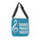 Thumbnail: Premium Turquoise with white GPS Tote *TWO SIZES *