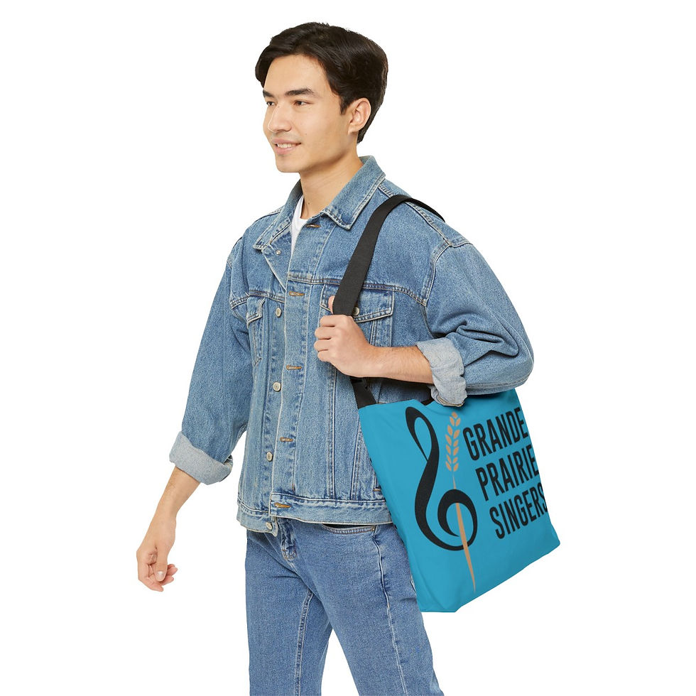 Thumbnail: Premium Turquoise with black GPS Tote *TWO SIZES *