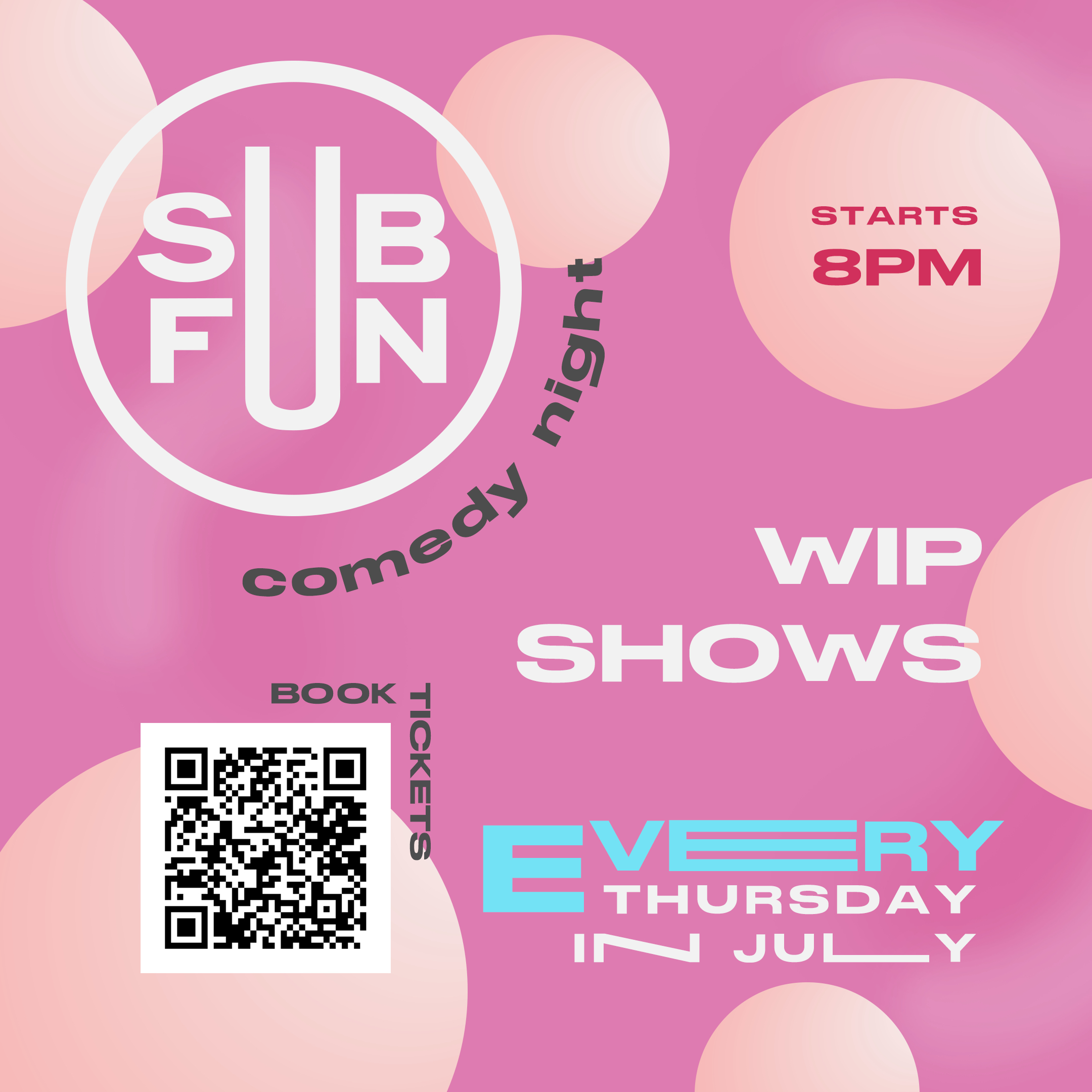 Comedy at the Goddess - SubFun Work in Progress Shows