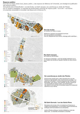 Le Grand Quartier Latin. Paris Ve Paris VIe. La redynamisation du Quartier Latin. Antoine Grumbach, architecte