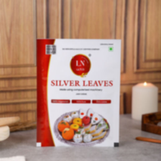 LN Gold Silver leaves - Red