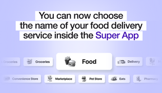 You can now choose the name of your food delivery service inside the Super App
