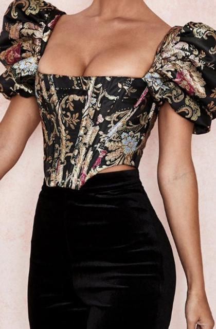 Thumbnail: Milan Puff Sleeve Corset