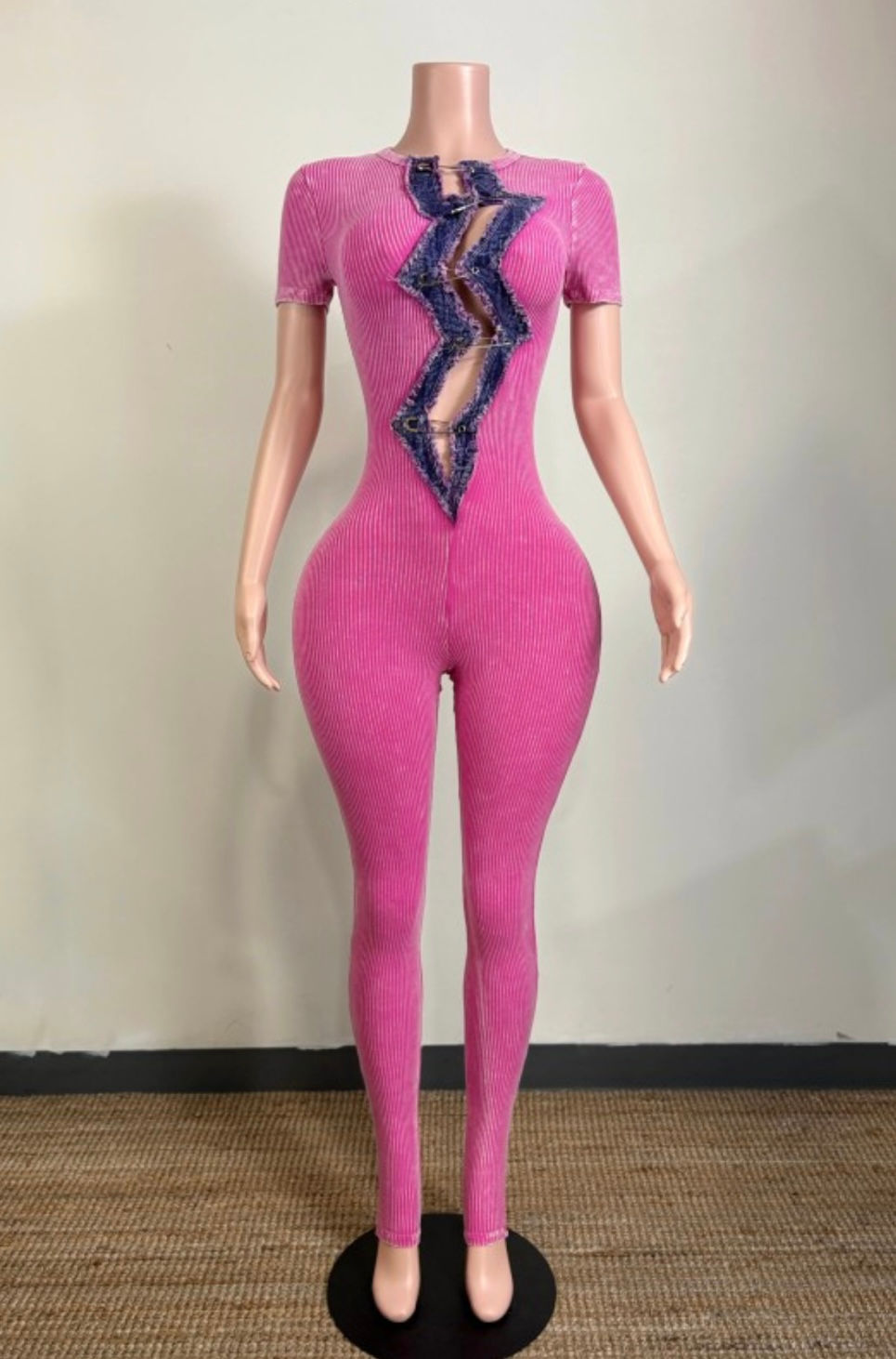 Thumbnail: DEEPER EXPRESSIONS BODYCON JUMPSUIT 