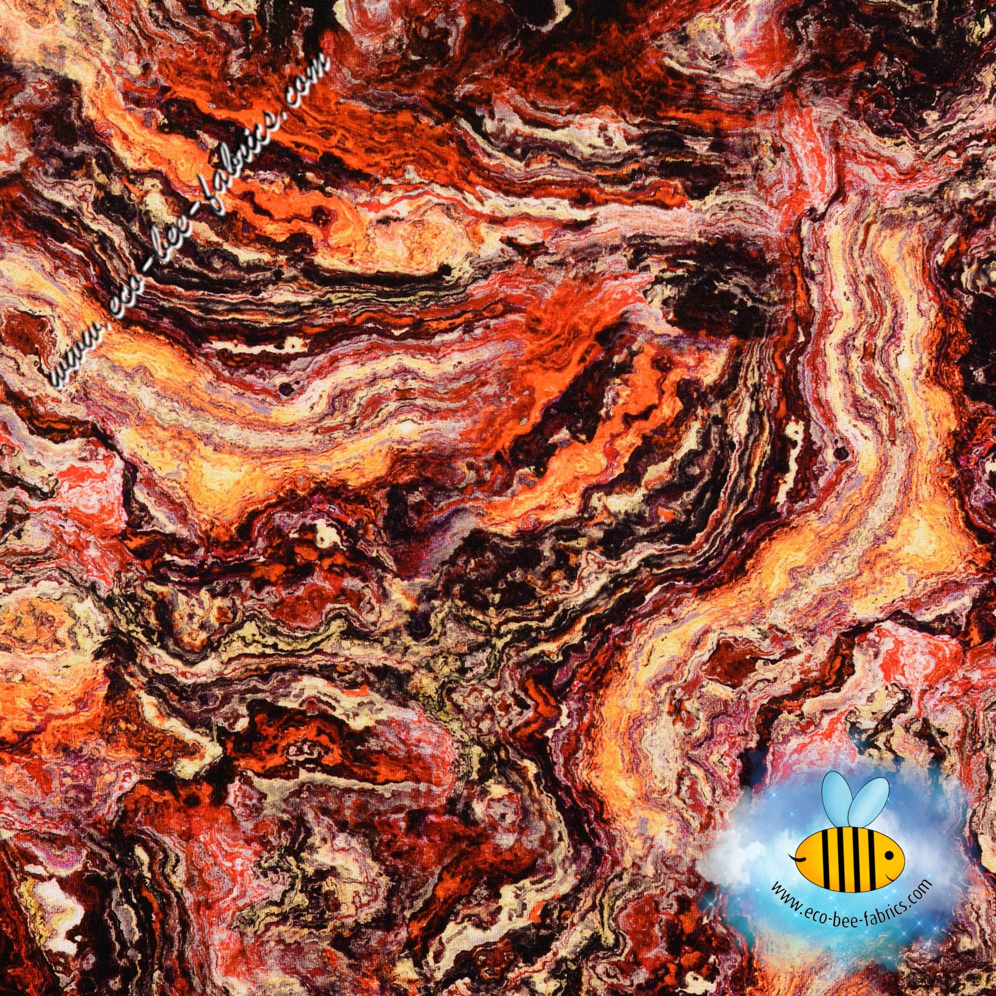 Viscose jersey - red Agate