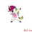 Thumbnail: Iron on sticker - thermo sticker - Cool unicorn boy - 8 cm