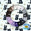 Thumbnail: Black kitties on cream - jersey