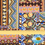 Thumbnail: Brown patchwork - viscose twill