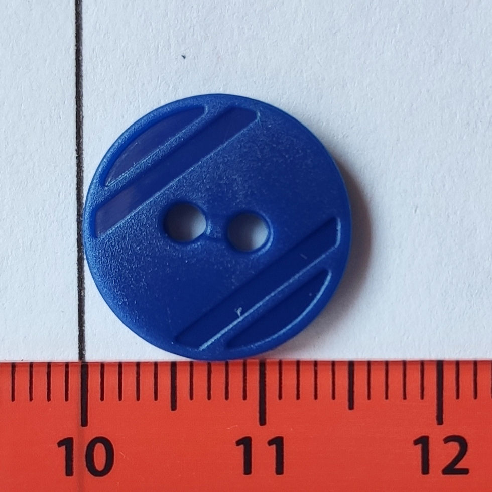 Thumbnail: Button classic 2-hole with stripes 15mm