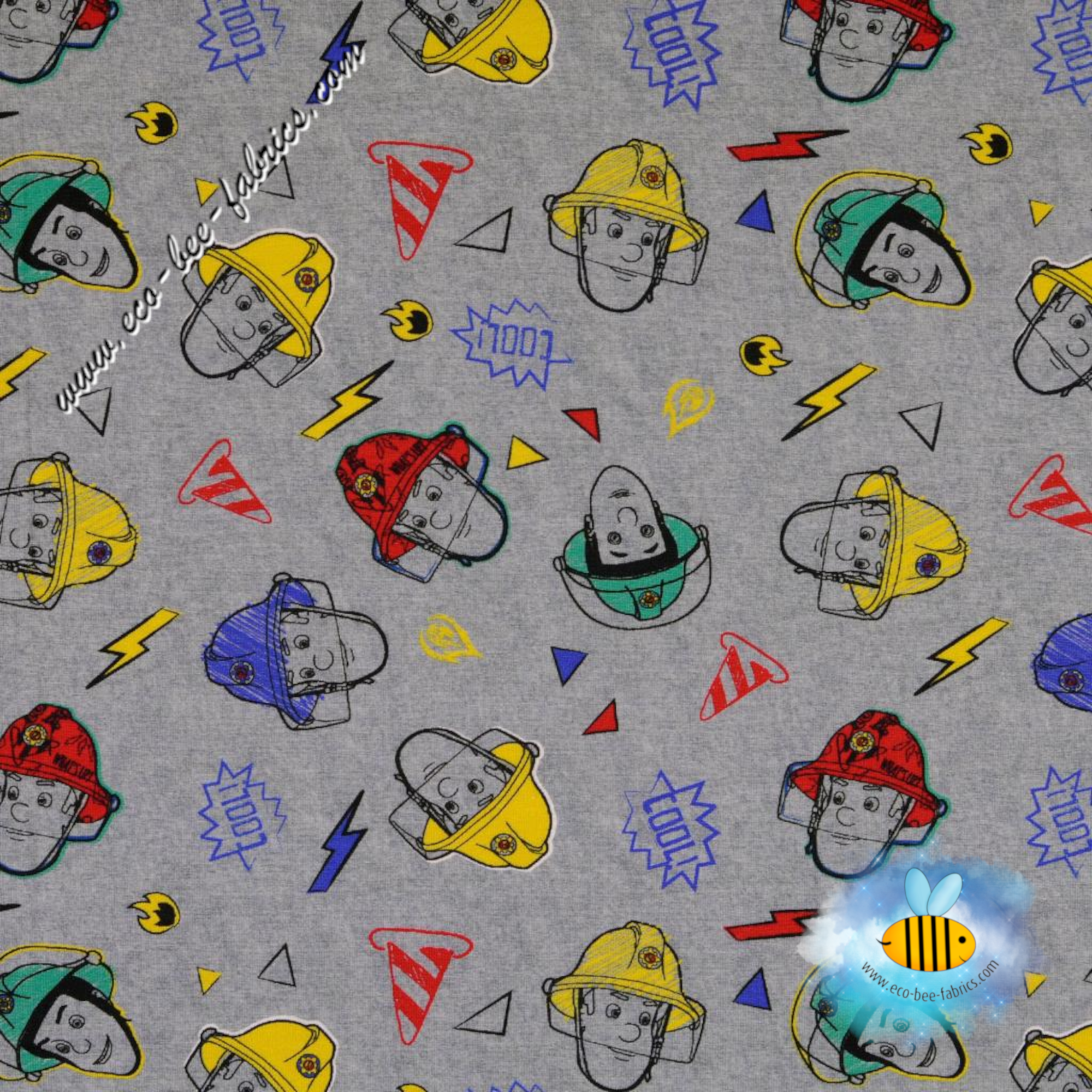 Fireman Sam grey - LICENCED - Jersey