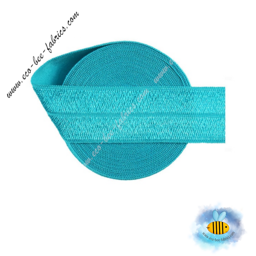 Thumbnail: Elastic flat/ fold over/ bias tape - shiny finish - 25 mm