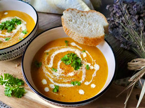Carrot & Lentil Cream Soup