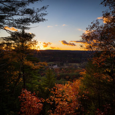 Sunset from Bare Hill overlook.
