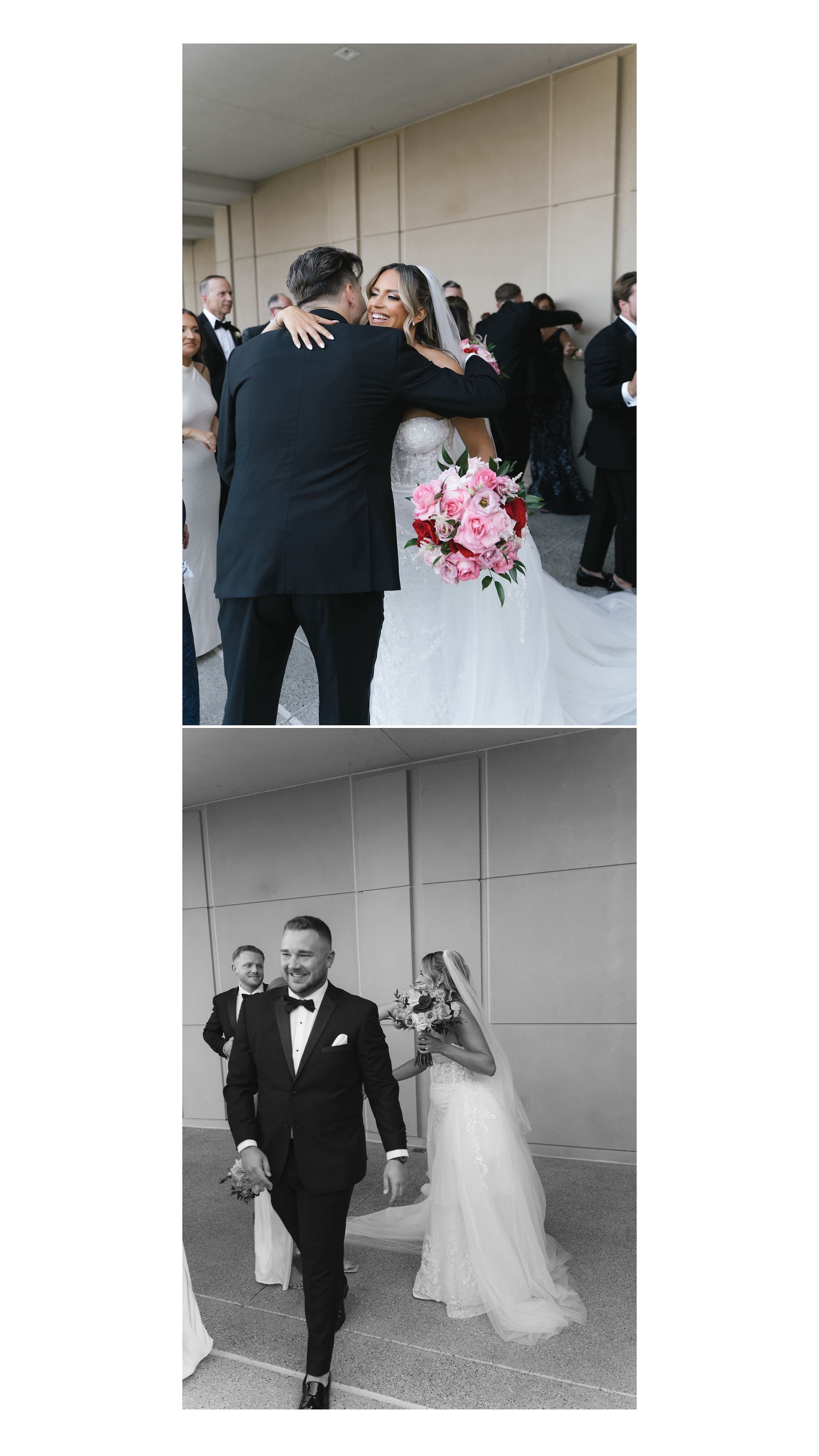 wedding interactions at the war memorial