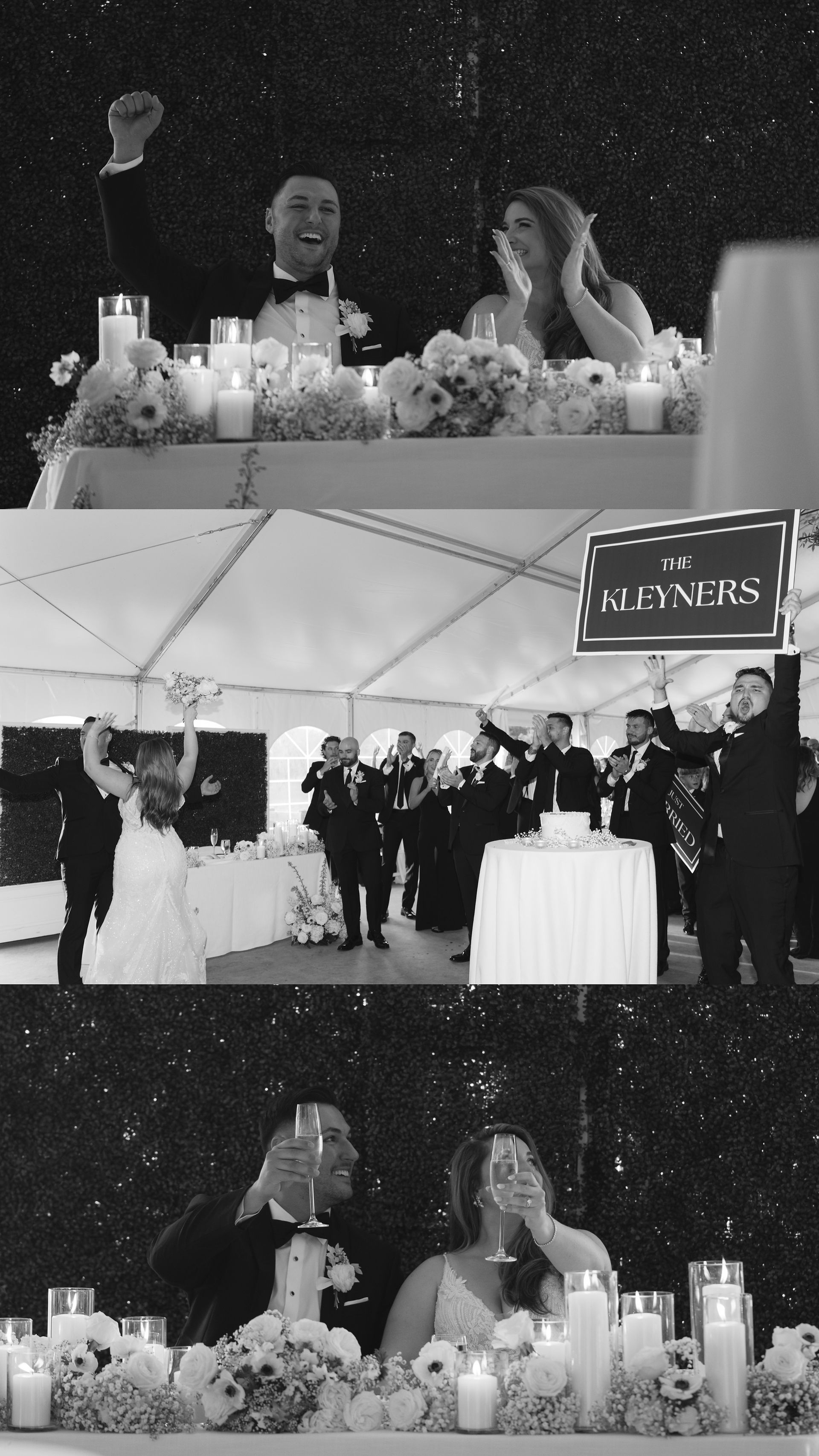 wedding reception at the felt estate
