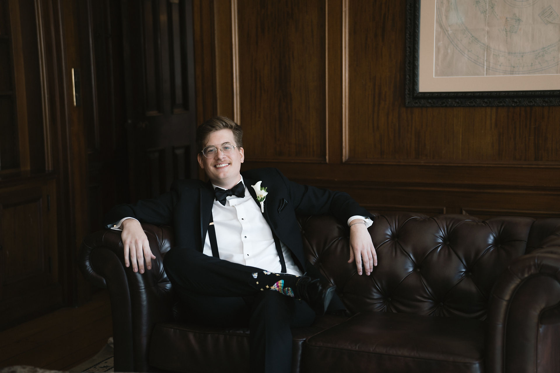 groom sitting