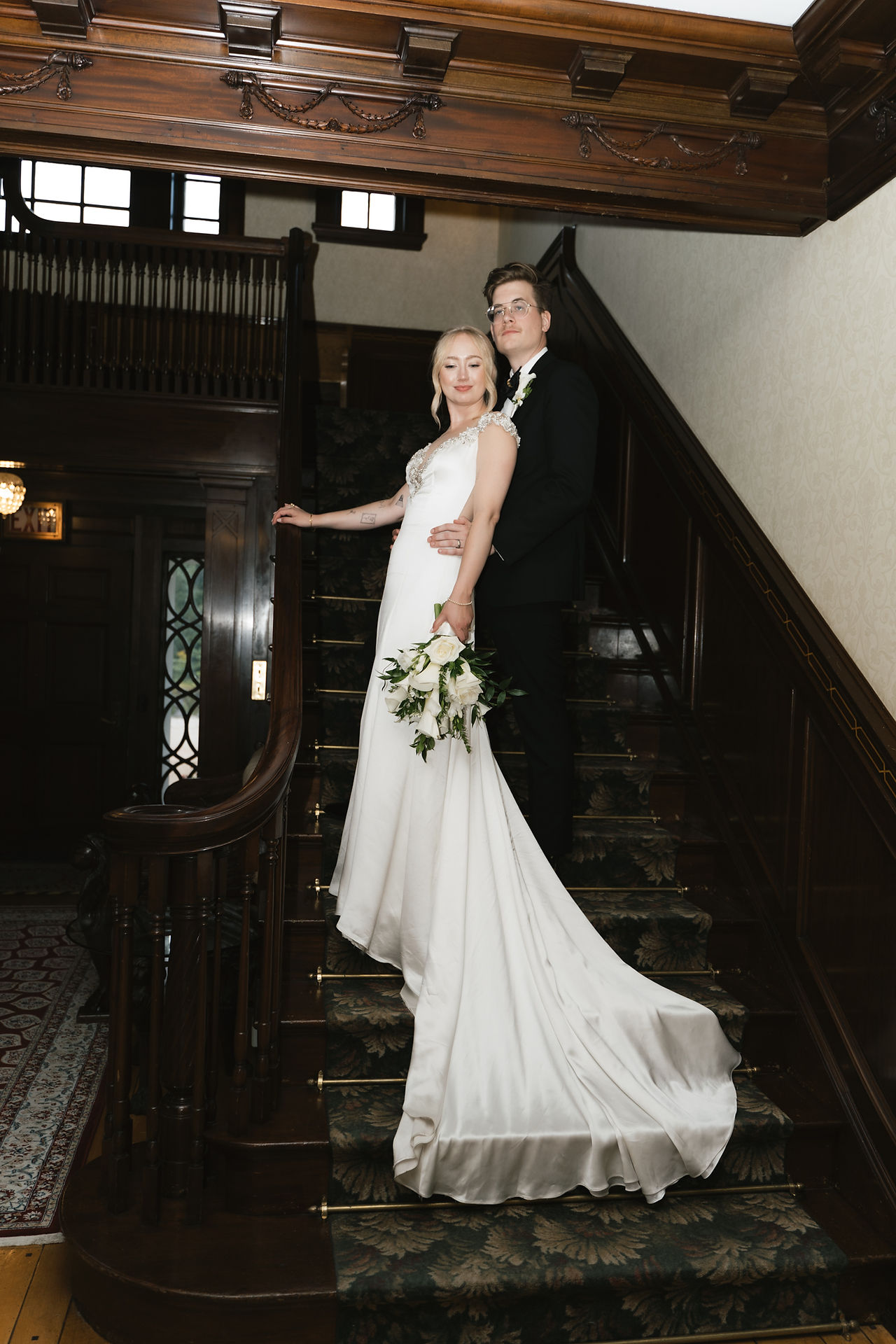 bride and groom felt estate