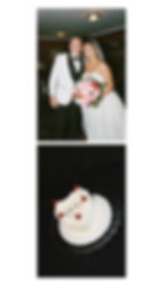 vintage heart wedding cake