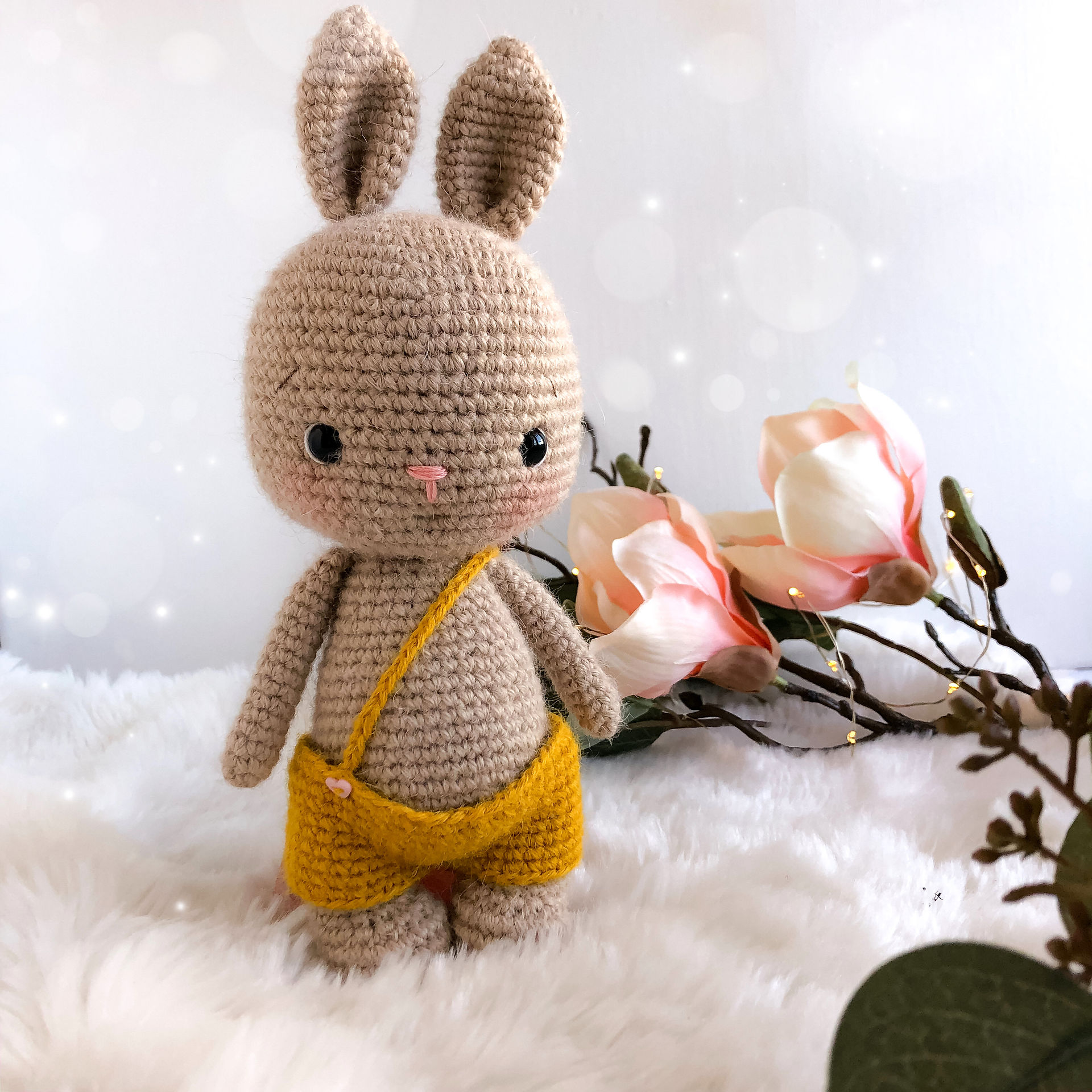 Hase aus Alpaca gehäkelt