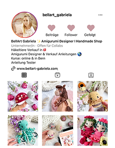 Instagram Account BellArt Gabriela