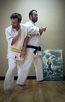 Oshita Sensei demonstrating the real world application.