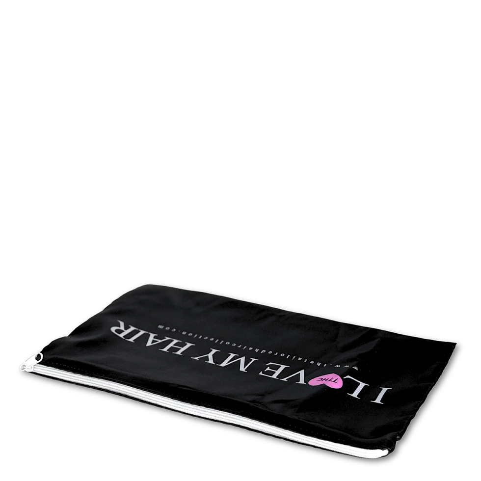 satin hair storage bag