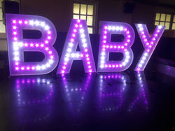 KMS Hire's 5ft BABY letter lights