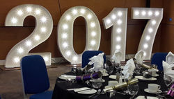 KMS Hire's giant number lights