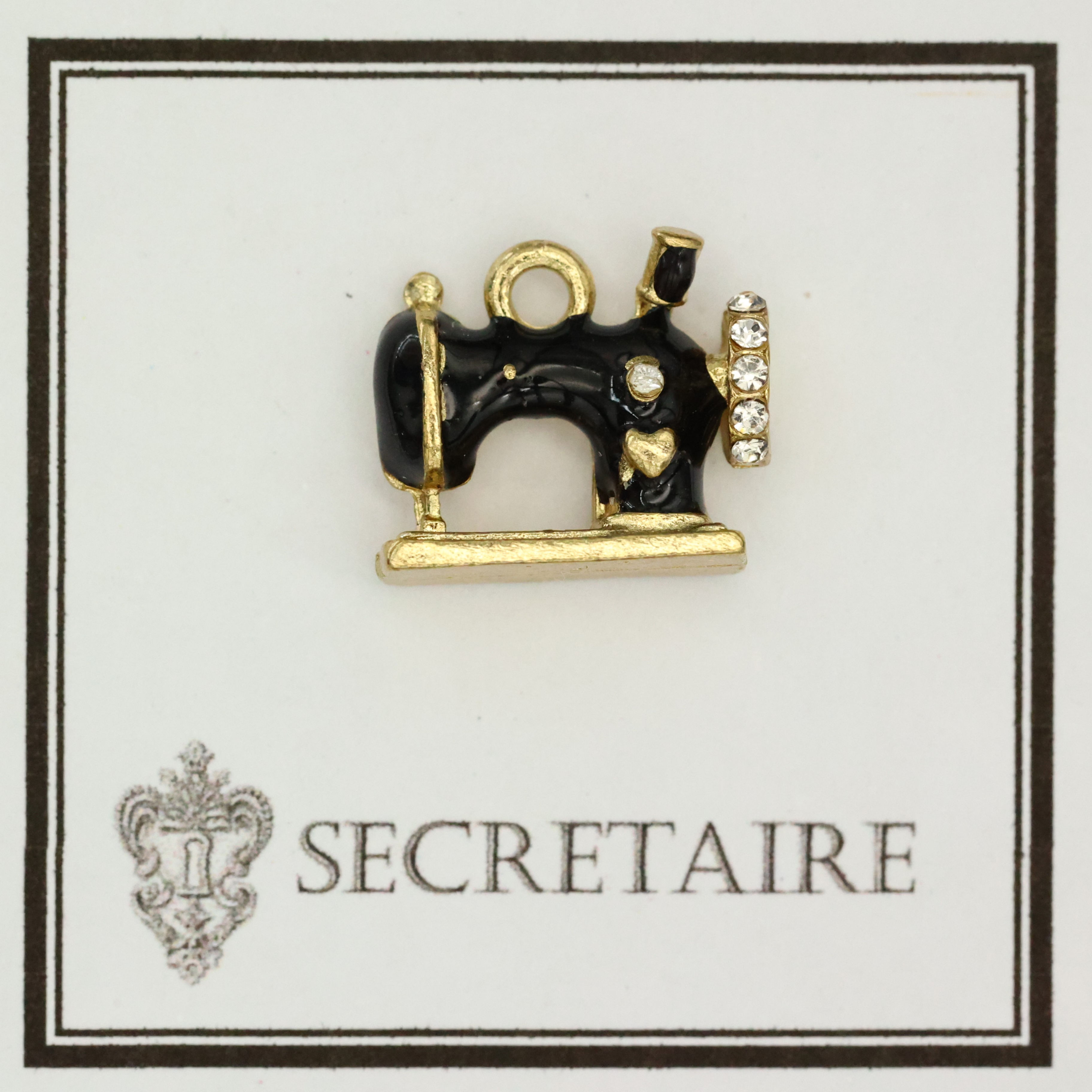 Sewing machine - Black. Size: 1.5 cm [I07]