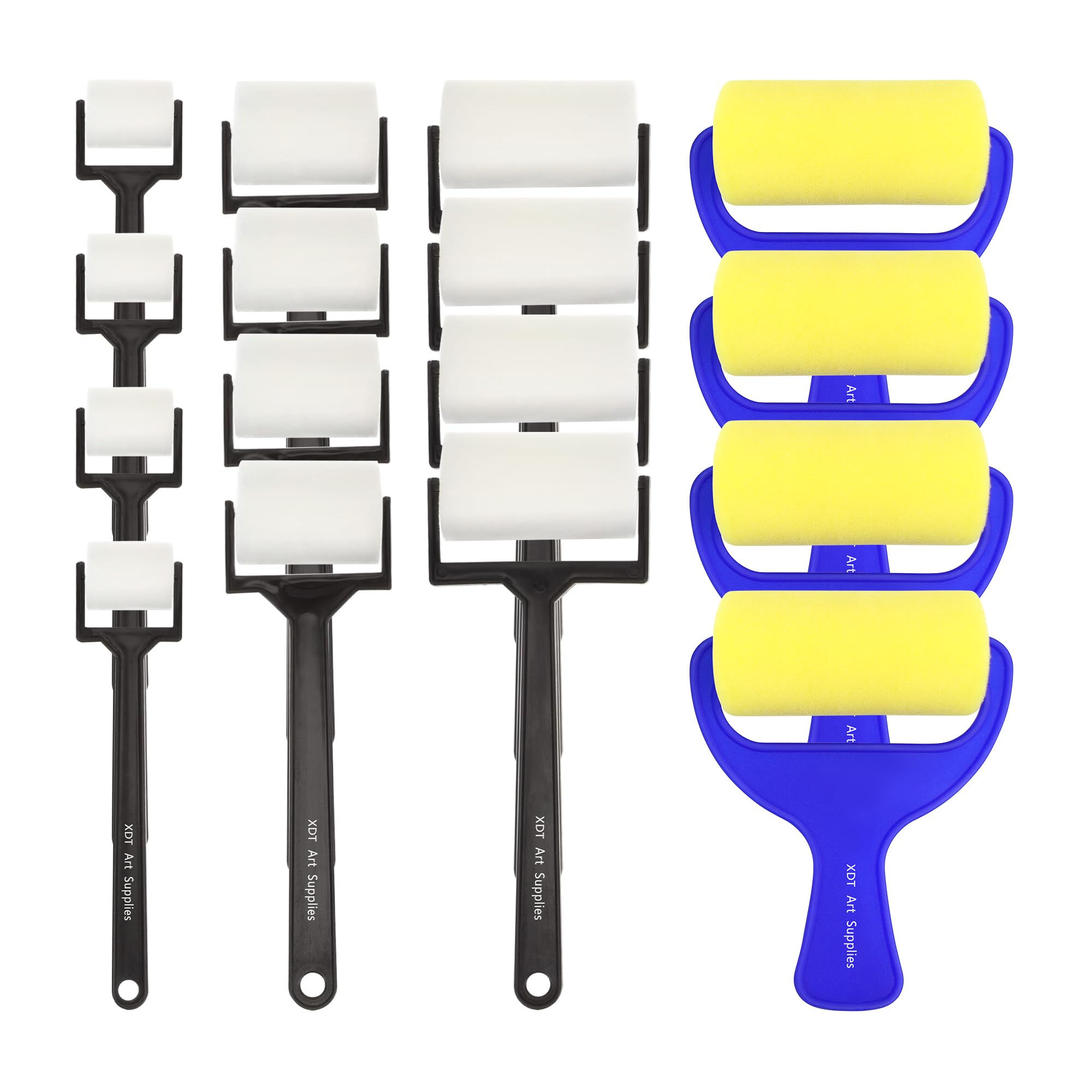 XDT Foam Roller 16Pc Set – Premium Paint Roller for Painting, Staining and Craft