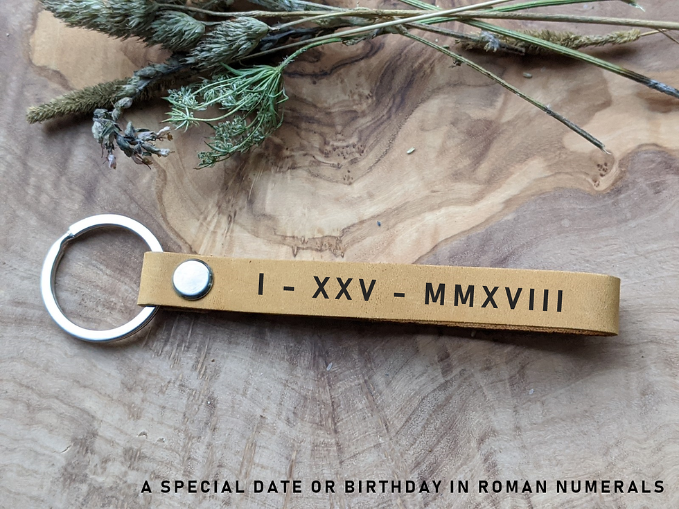 Thumbnail: Engraved Leather Keychains