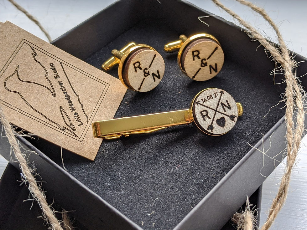 Thumbnail: Cufflink and Tie Clip Combination