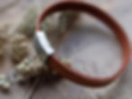 Thumbnail: 2 His and Hers Real Leather Bracelets with Secret Engraving
