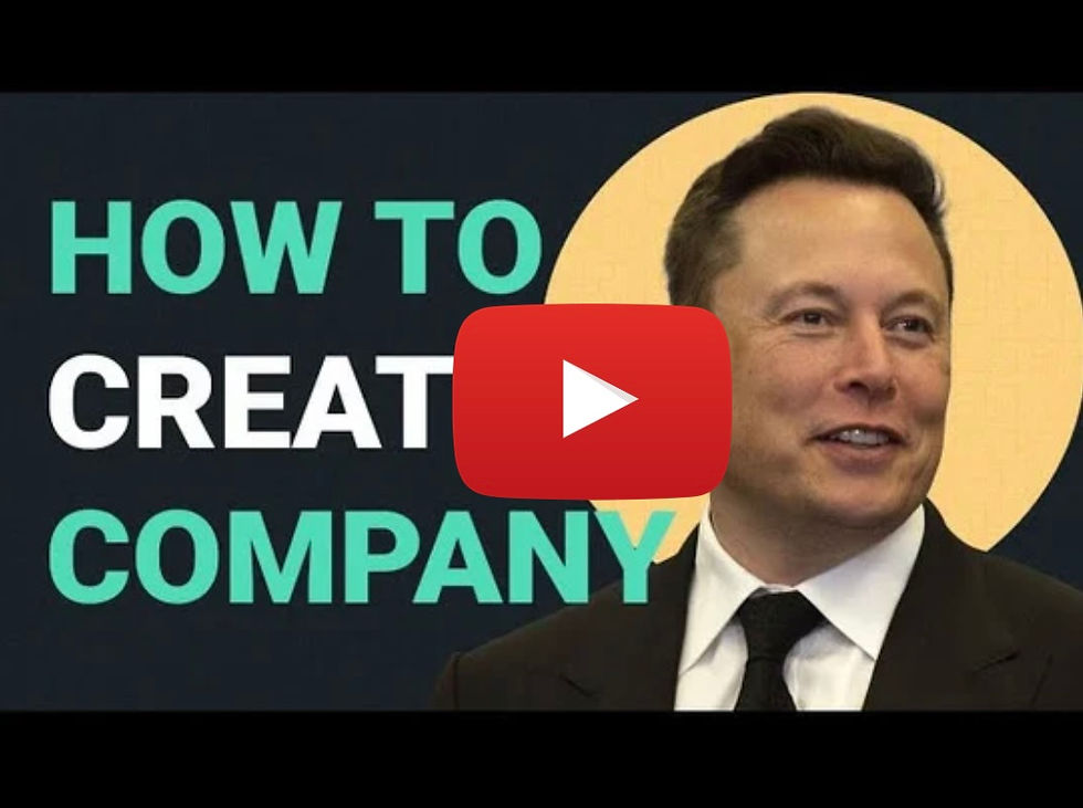 How to Create a Company | Elon Musk's 5 Rules