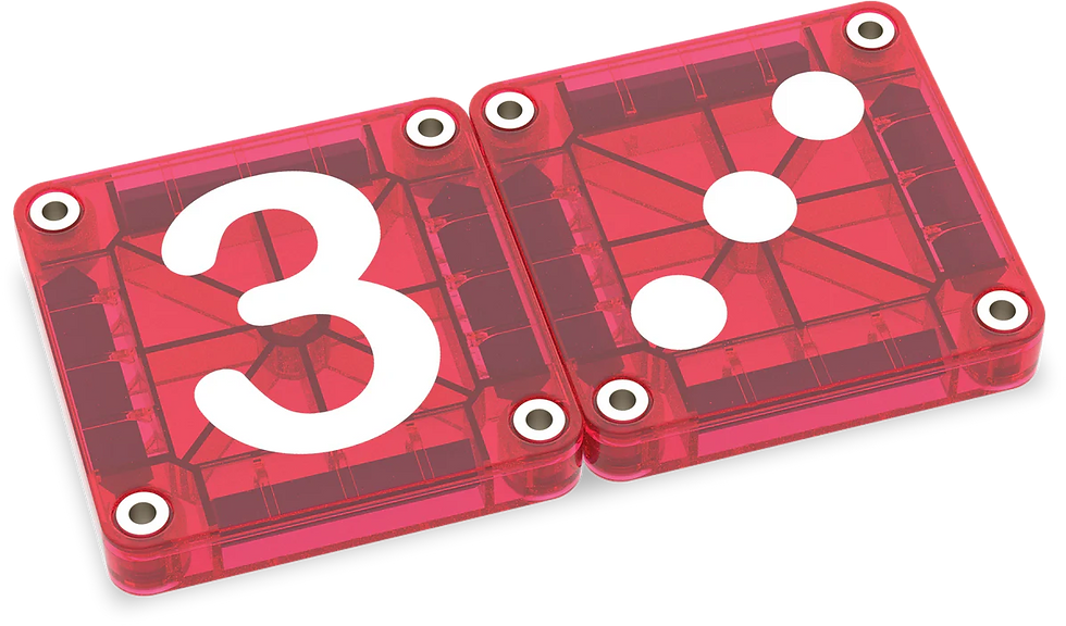 Thumbnail: MAGNA-TILES® microMAGS Learn Numbers 56 stuks