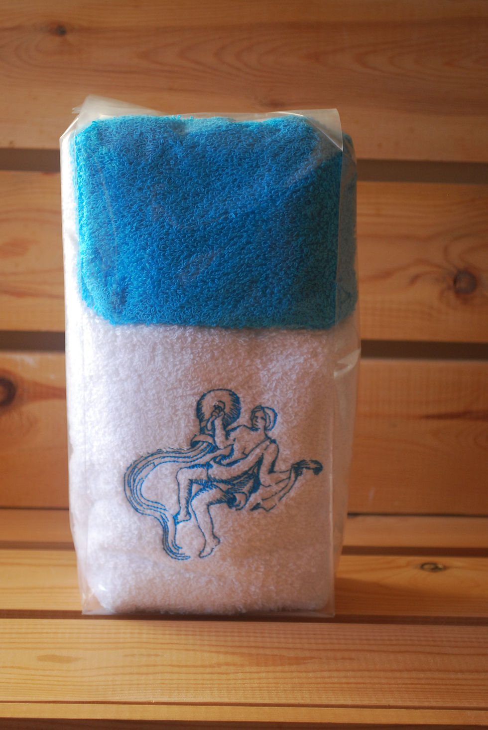 Thumbnail: Handdoek borduring sterrenbeeld met washandje