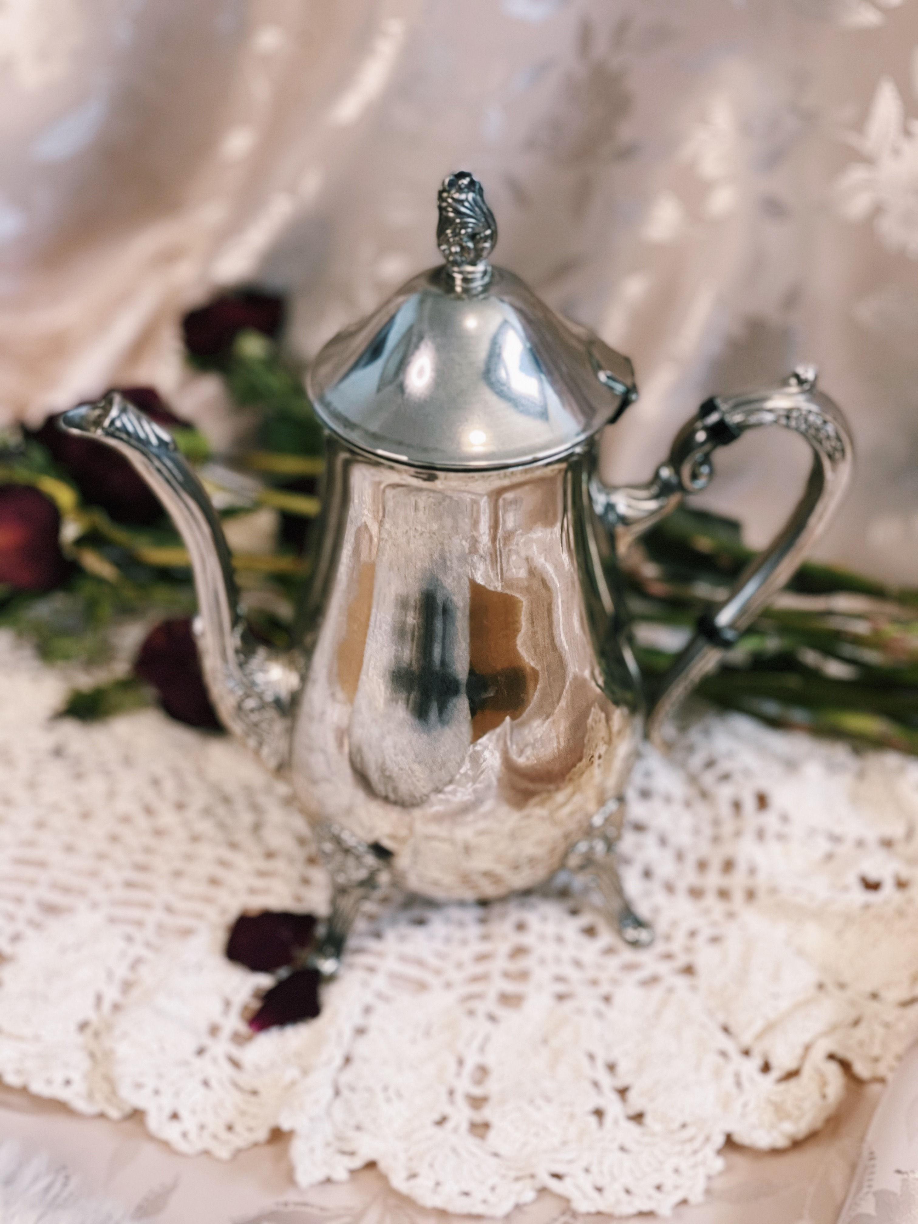 Silver-Plated Vintage Teapot