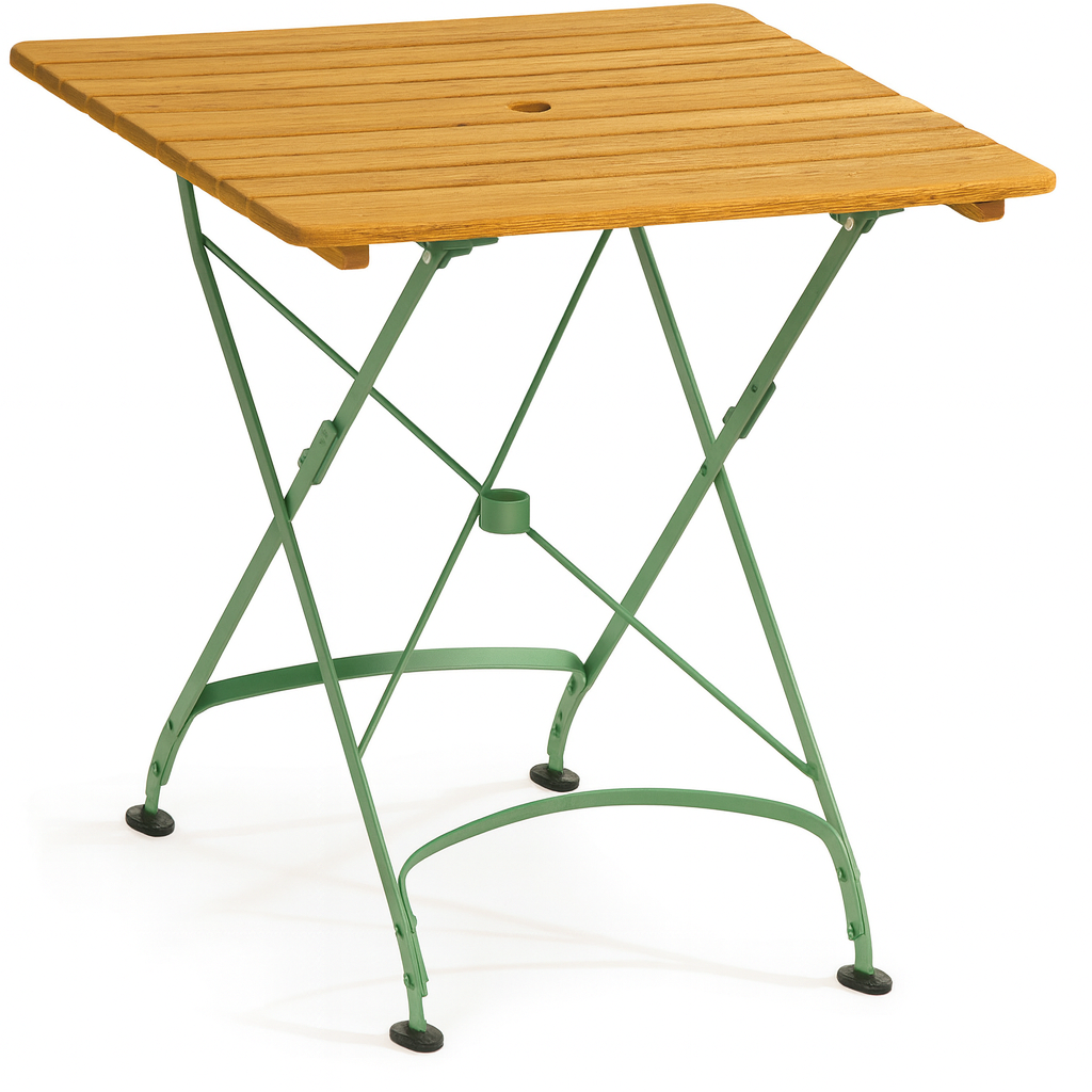 Cotswold Folding Dining Table 0.7m - Reseda Green