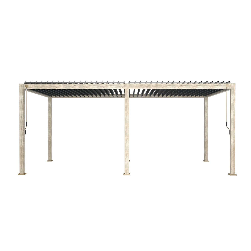 Thumbnail: Pergola 6.0m x 3.0m -Wood Effect white background