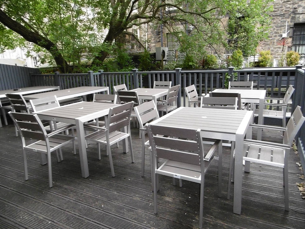 Thumbnail: Grey venice furniture sets on decking