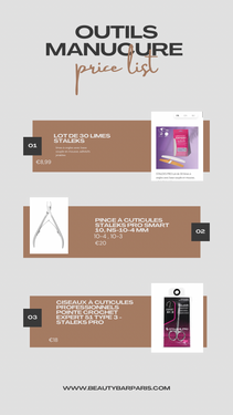Boutique d'outils pour manucure