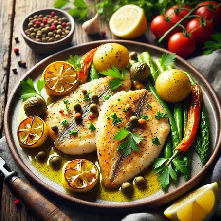 Recette populaire : Aile de raie à la poêle
