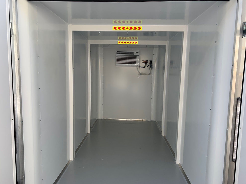 Inside cooler tailer