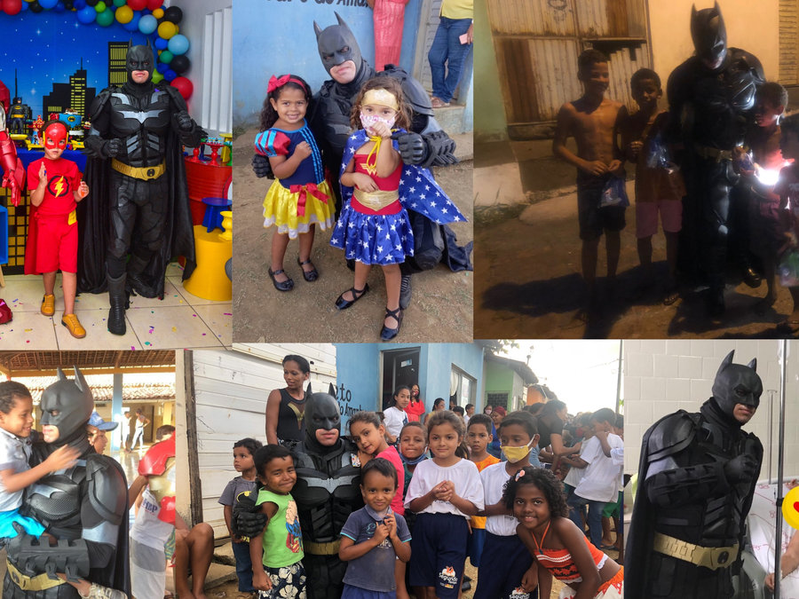 Ação social com o Batman Thyago