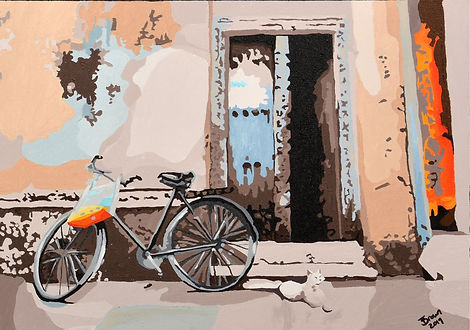 Arabic Street Scene Arabia Collection art artwork printing UAE culture