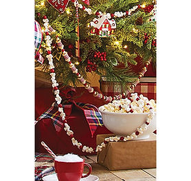 popcorn and cranberries garland Christmas Garland Raz Imports Abu Dhabi Al Ain Dubai UAE
