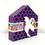 Thumbnail: Purple Halloween mini wooden houses decorations handmade wood house decor shelf sitters buy online Abu Dhabi Al Ain Dubai UAE