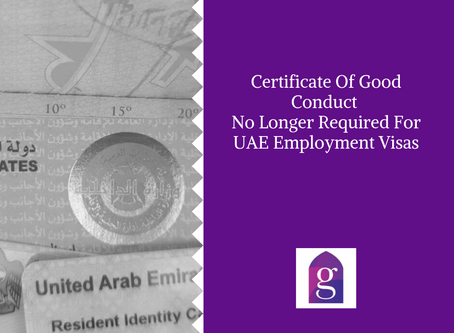 Certificate Of Good Conduct No Longer Required For UAE Employment Visas